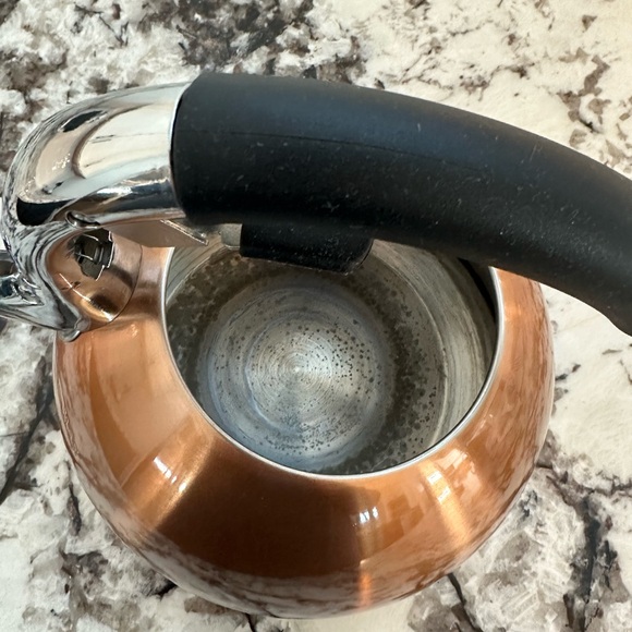 Primula Whistling Copper Stainless Steel Tea Kettle - 3 Qt - Picture 3 of 4